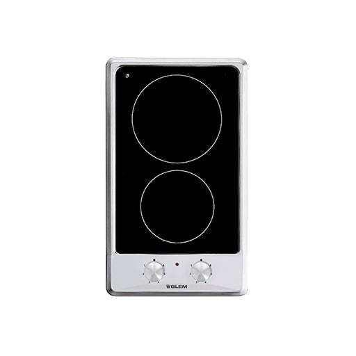 Glemgas 2 Burners Ceramic Hob 30cm GLGTH32KIX - Stainless Steel