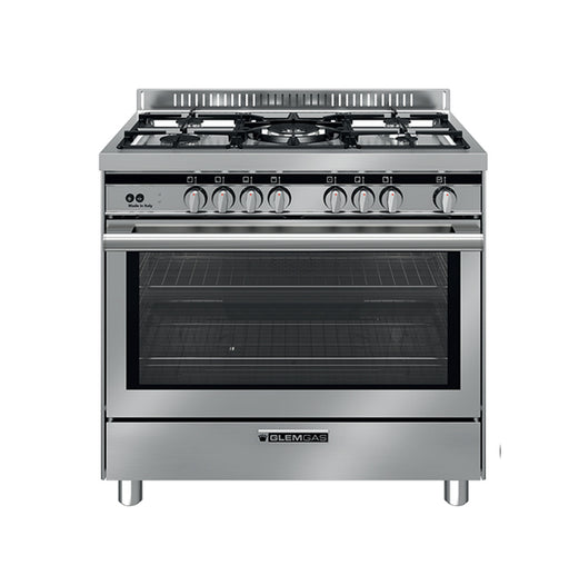 Glemgas Gas Cooker 5 burners 90X60cm GLST9634GI01AM - Stainless Steel