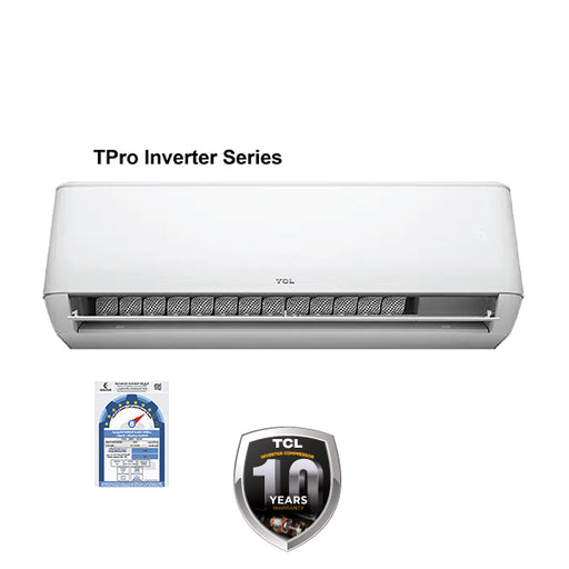 TCL Split AC Tpro Inverter T4- 16,680 BTU/hr 1.5 Ton WiFi, TAC-18CSA/TPG11I - White