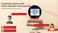 Leedor AI Clock Red - Voice Activated Ai Clock