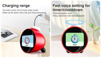 Leedor AI Clock Red - Voice Activated Ai Clock