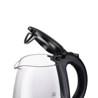 Daewoo 1.7L Glass Kettle 2200W Blue Illumination Jug with Swivel Base & Flip Top Lid