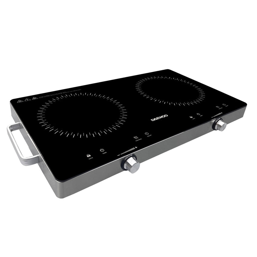 Daewoo 2800W Electric Double Infrared Cooker - Black