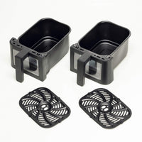 Ariete Dual Air Fryer 9L 2400W Black High-Power Cooking with Dual Capacity