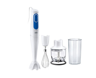 Braun Hand Blender 700W 2 Speed with Chopper Beaker & Whisk ? Efficient Hand Blender
