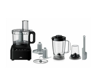 Braun 800W Food Processor with 2 Speeds, 2.1L Bowl & Grinding Mill - Compact & Powerful