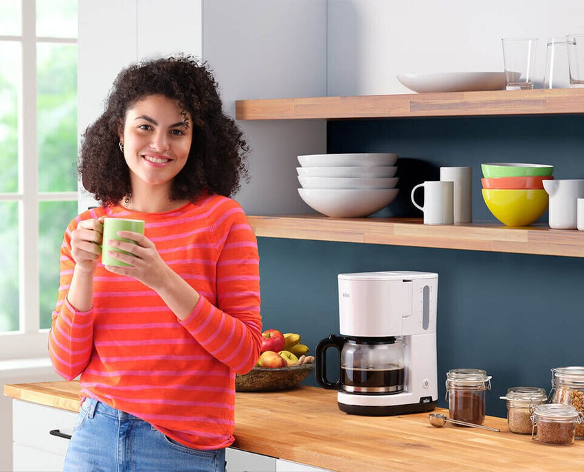 Braun Coffee Machine 1000W 15 Cups ? Efficient Coffee Brewing with Anti-Drip Technology