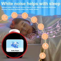 Leedor AI Clock Red - Voice Activated Ai Clock