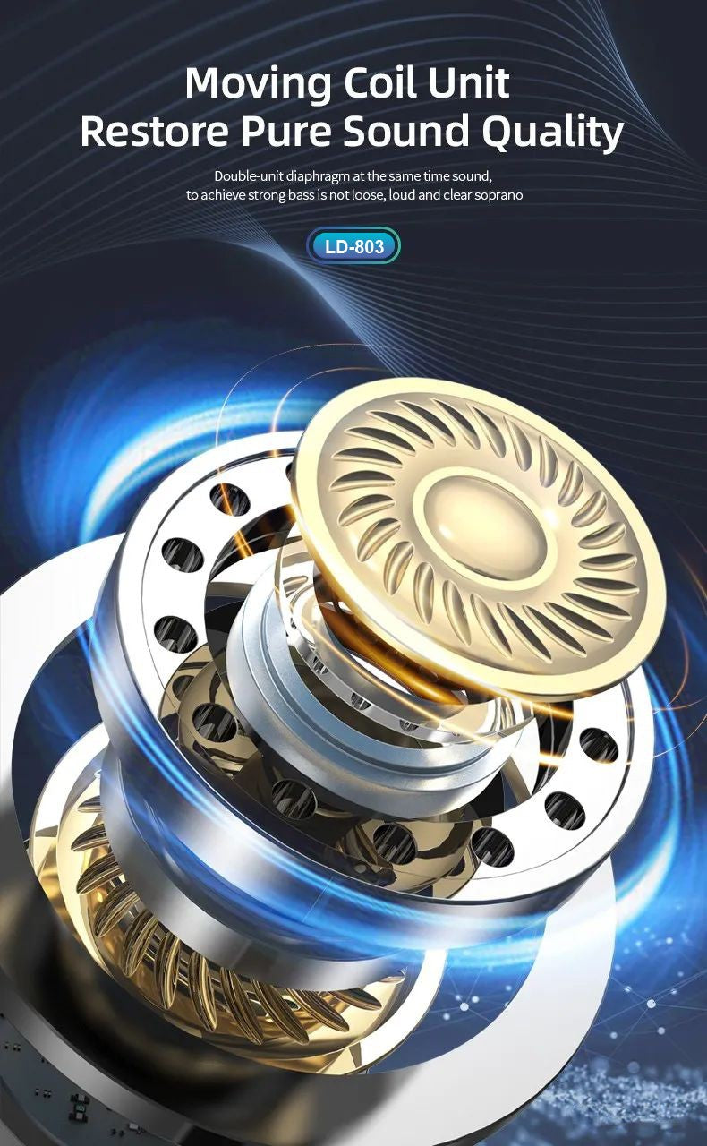 LEEDOR Pure Sound Magnetic Wireless BT5.3 Sports Headphones  LD-803