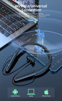 LEEDOR Pure Sound Magnetic Wireless BT5.3 Sports Headphones  LD-803