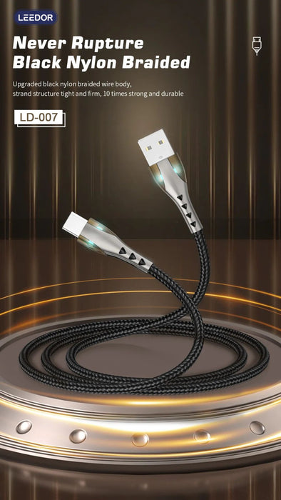 LEEDOR Zinc Alloy Series Fast Charge Data Cable LD-007L