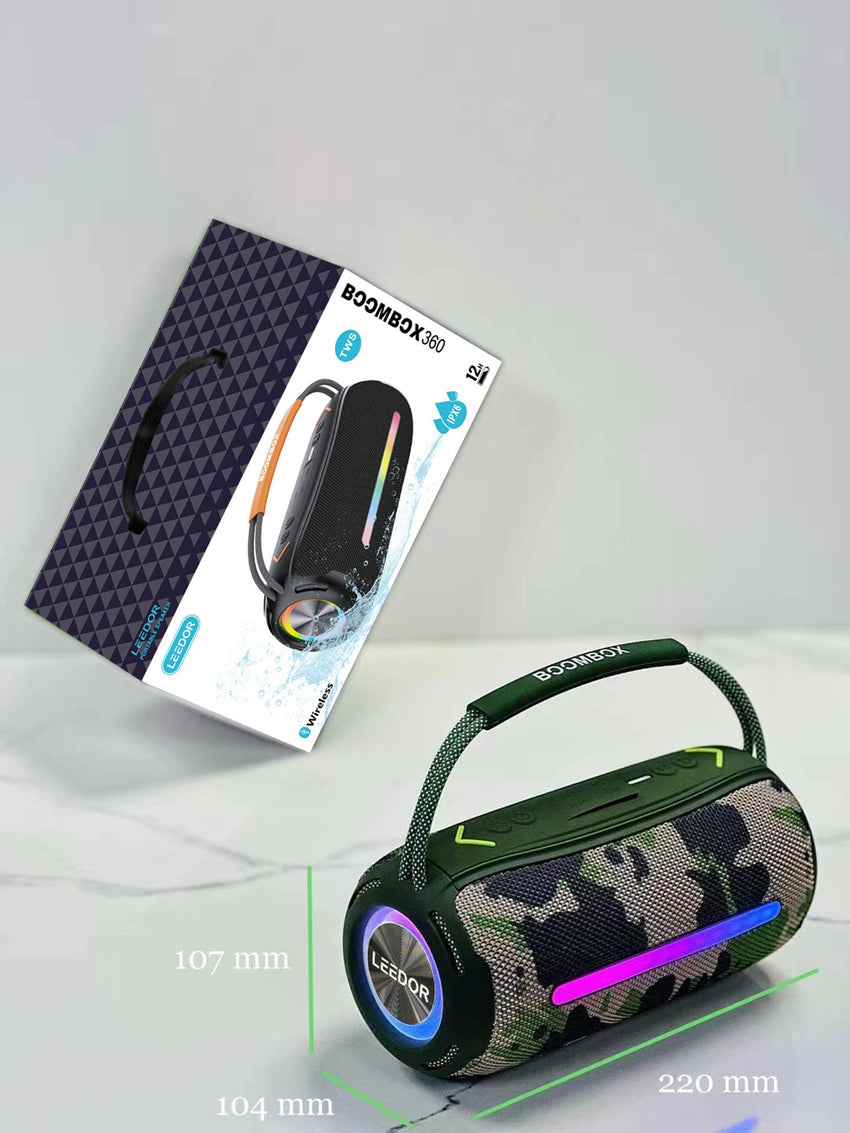 LEEDOR Outdoor Portable Bluetooth Speaker Cute Mini Speaker BM360