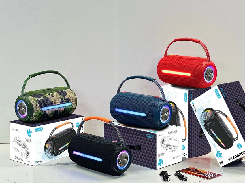 LEEDOR Outdoor Portable Bluetooth Speaker Cute Mini Speaker BM360