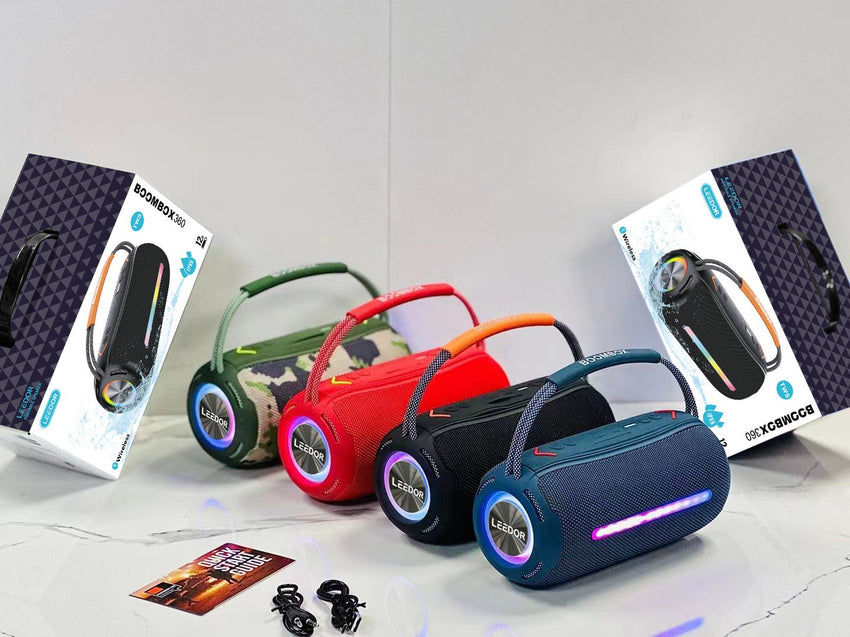 LEEDOR Outdoor Portable Bluetooth Speaker Cute Mini Speaker BM360