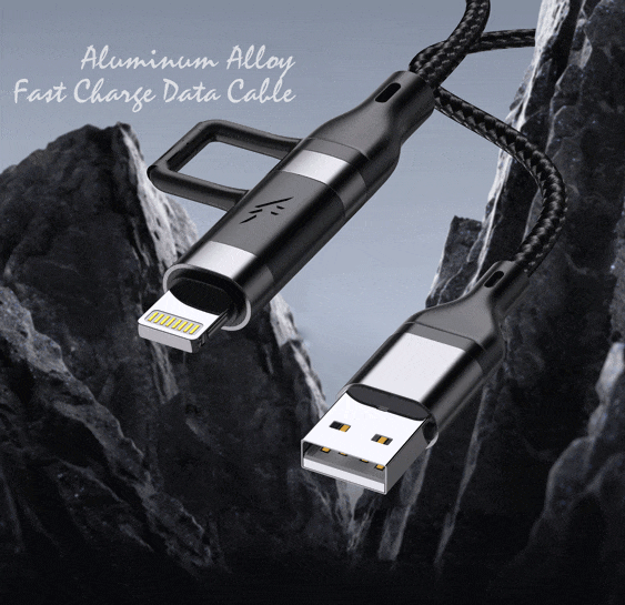 LEEDOR Aluminium Alloy Series Fast Charge Data Cable LD-008Q