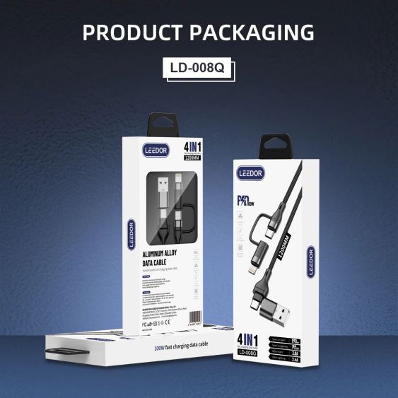 LEEDOR Aluminium Alloy Series Fast Charge Data Cable LD-008Q