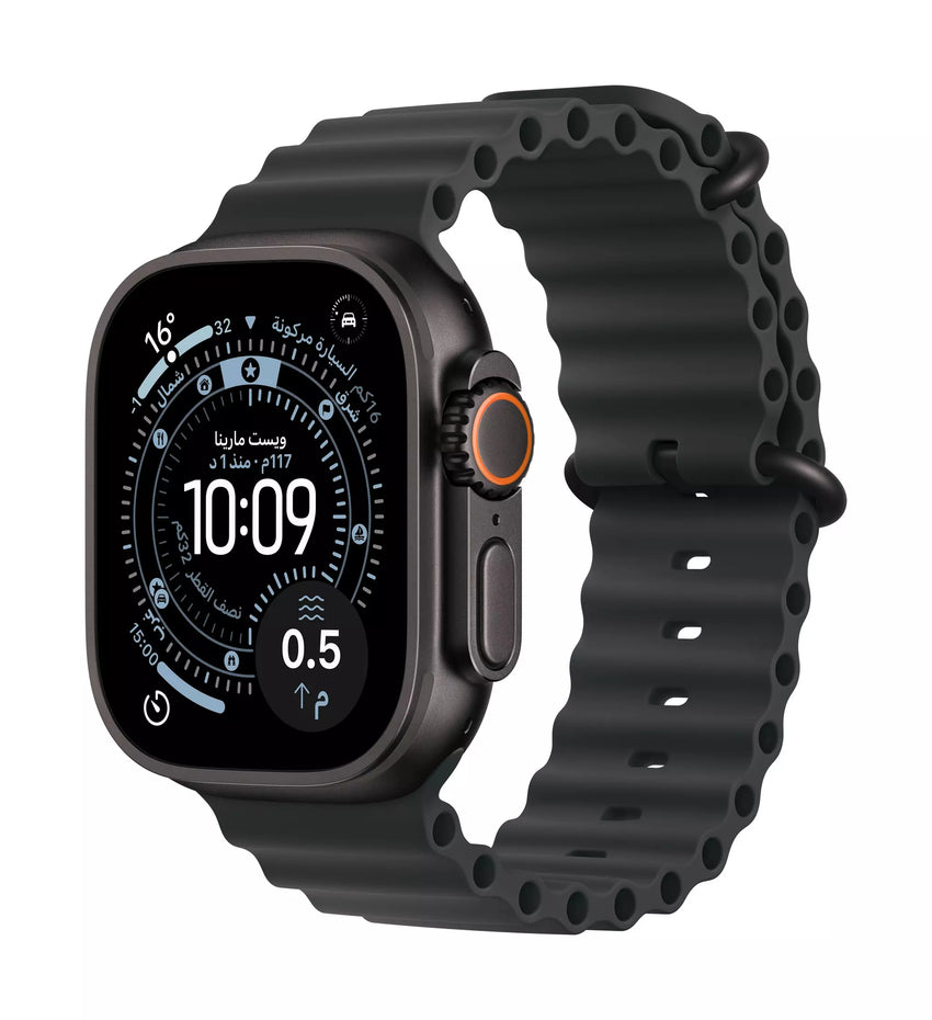 Apple Watch Ultra 2 GPS + Cellular 49mm - Black Titanium Case w/ Black Ocean Band