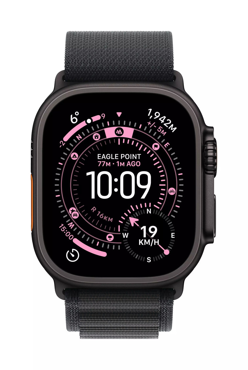 Apple Watch Ultra 3 (49mm, Black Titanium, Black Alpine Loop - Medium) - GPS + Cellular