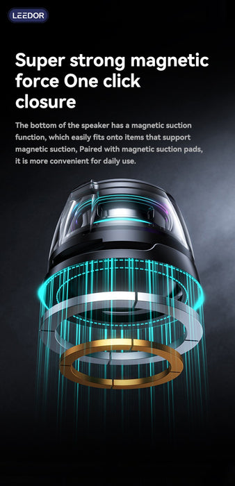 LEEDOR Mobile Phone Stand Sports Outdoor Camping Magnetic Audio New Mini Bluetooth Speaker JY88