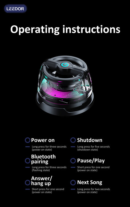 LEEDOR Mobile Phone Stand Sports Outdoor Camping Magnetic Audio New Mini Bluetooth Speaker JY88