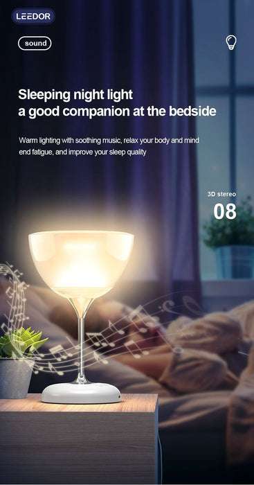 LEEDOR RGB 7 color desk lamp subwoofer speaker 4-in-1 wireless Bluetooth speaker LD-JY-35