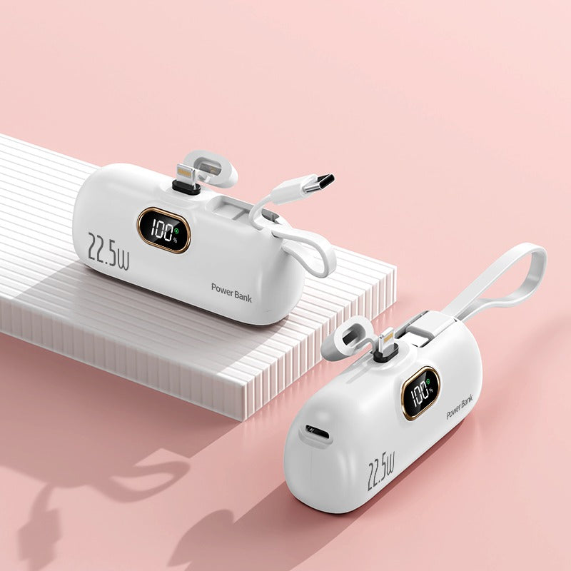 LEEDOR HT-DX268: 22.5W Ultra-Fast 5000mAh Power Bank WHITE