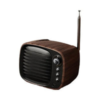 LEEDOR New Mini Wood Grain Retro Heavy Bass Wireless Card Insertion Portable Bluetooth Speaker LD-JY-81