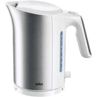 Braun 3000W QuickBoil Water Kettle with 1.7L Capacity, Cordless and BPA-Free, Modern White Design