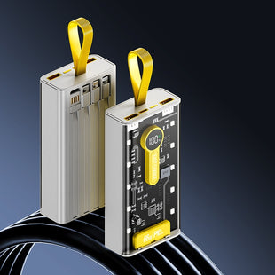 LEEDOR YM-743 Ultra-High Capacity 10000mAh Portable Charger with Integrated Cable