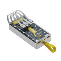 LEEDOR YM-743 Ultra-High Capacity 10000mAh Portable Charger with Integrated Cable