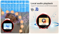 Leedor AI Clock Red - Voice Activated Ai Clock