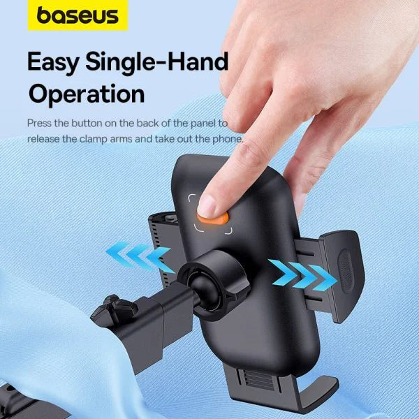 Baseus UltraControl Go Series Clamp-Type Phone Holder Suction Cup - Cluster Black