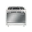 Glemgas Gas Cooker 5 burners 100X60cm GLMQ1634GI01UT - Stainless Steel
