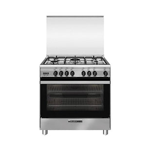 Glemgas Gas Cooker 5 burners 80X60cm GLSE8634GI01AC - Stainless Steel