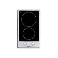 Glemgas 2 Burners Ceramic Hob 30cm GLGTH32KIX - Stainless Steel