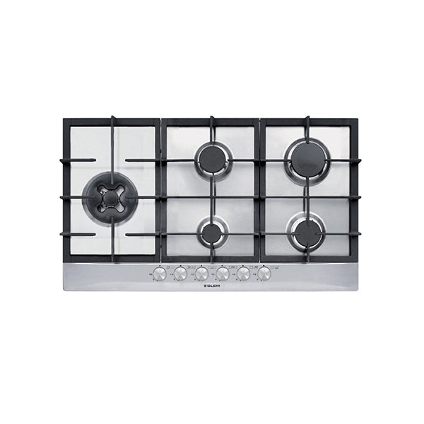 Glemgas 5 Burners Gas Hob 90cm GLGT951HIX - Stainless Steel