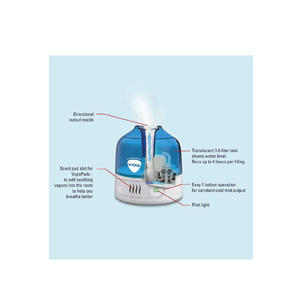 Vicks Humidifier VUL505E1MINI COOL MIST