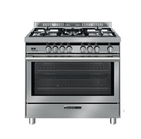 Glemgas Gas Cooker 5 burners 90X60cm GLST9634GI01AM - Stainless Steel