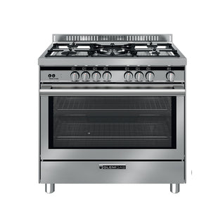 Glemgas Gas Cooker 5 burners 90X60cm GLST9634GI01AM - Stainless Steel