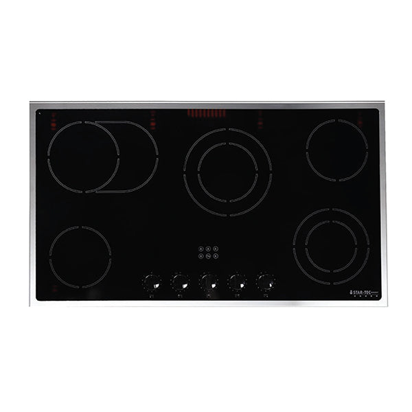 Startec Built-In Ceramic Hob 90cm, STSH9V6NF/SF - Stainless Steel