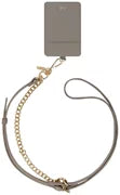 UNIQ COEHL CARYNE 3-IN-1 UNIVERSAL LANYARD AND HAND STRAP WITH ID CARD HOLDER - PEBBLE (PEBBLE)