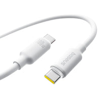 Baseus Foamed Silicone Fast Charging Data Cable USB-C to USB-C 100W 2m - Moon White