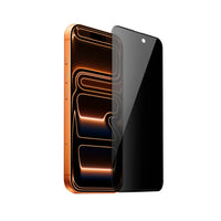 Mocoll for iPhone 17 Pro Screen Protector, 2.5D Full Cover Privacy Tempered Glass - Black