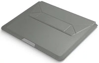 UNIQ OSLO LAPTOP SLEEVE WITH FOLDABLE STAND (UP TO 14”)  - LICHEN GREEN (LICHEN GREEN)