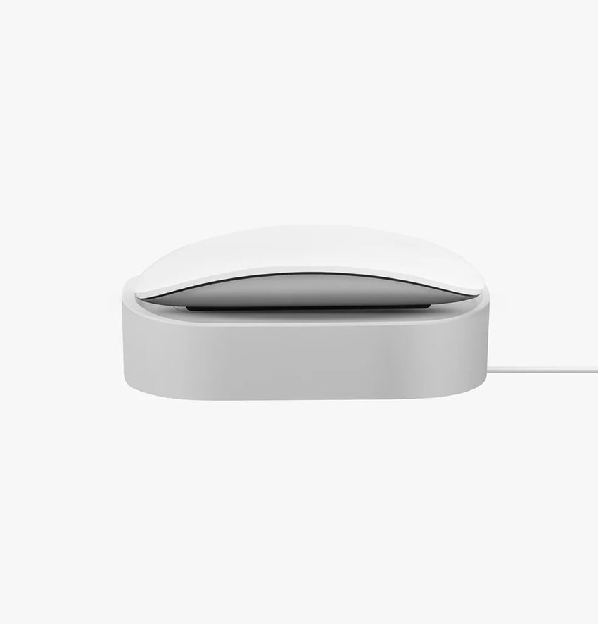 UNIQ NOVA COMPACT MAGIC MOUSE CHARGING DOCK WITH CABLE LOOP - CHALK GREY (GREY)