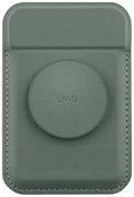 UNIQ FLIXA MAGNETIC CARD HOLDER AND POP-OUT GRIP-STAND - LICHEN GREEN (LICHEN GREEN) EOL