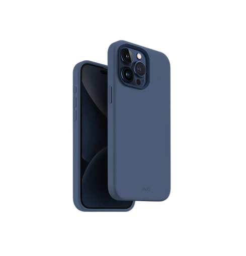 UNIQ HYBRID IPHONE 15 PRO MAGCLICK CHARGING LINO HUE - NAVY (BLUE)