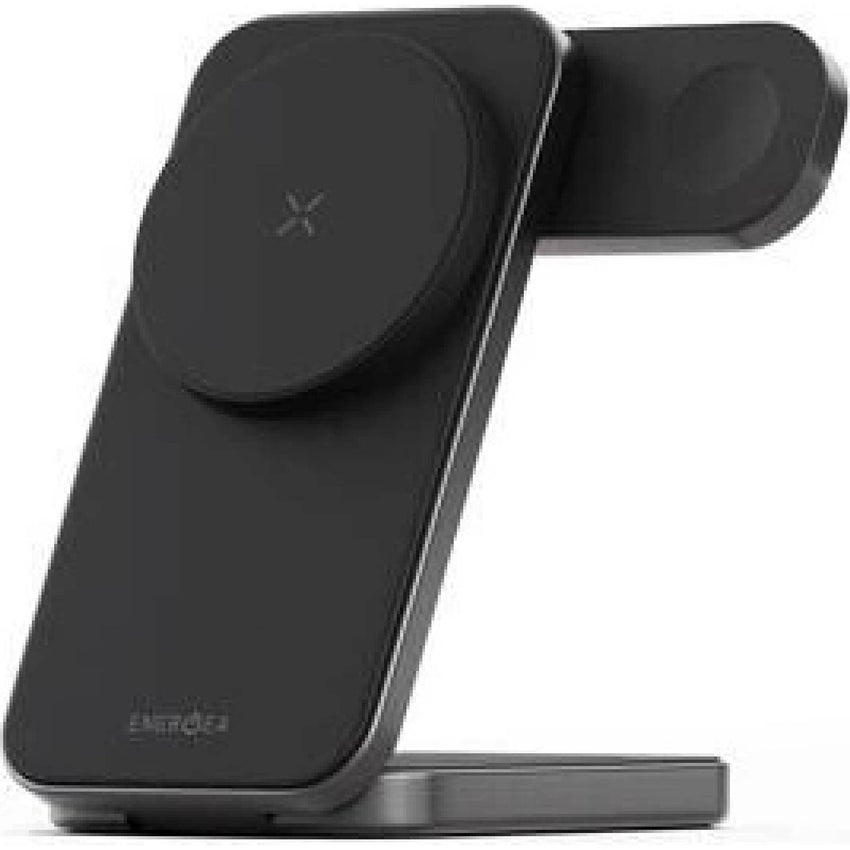 ENERGEA MAGTRIO PLUS, 3IN1 FOLDABLE QI2 MAGNETIC FAST WIRELESS CHARGER - GUNMETAL
