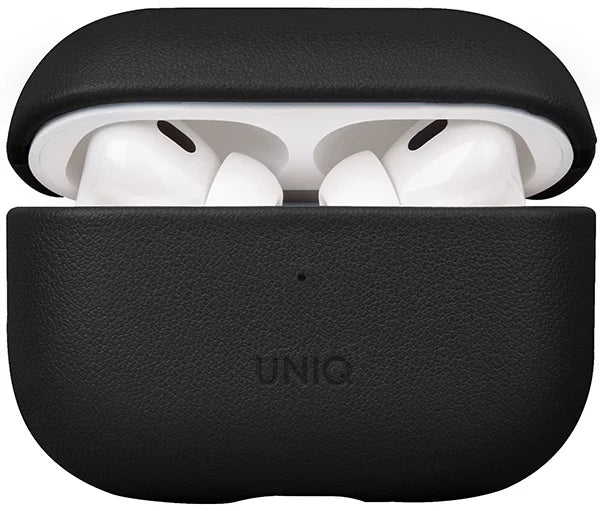UNIQ TERRA GENUINE LEATHER AIRPODS PRO 2ND GEN (2022) CASE - DALLAS BLACK (DALLAS BLACK)