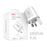 ROFI 20W Charging Plug Power Adaptor TYPE C + ROFI Magnetic Suction Wireless Charger TYPE C - WHITE